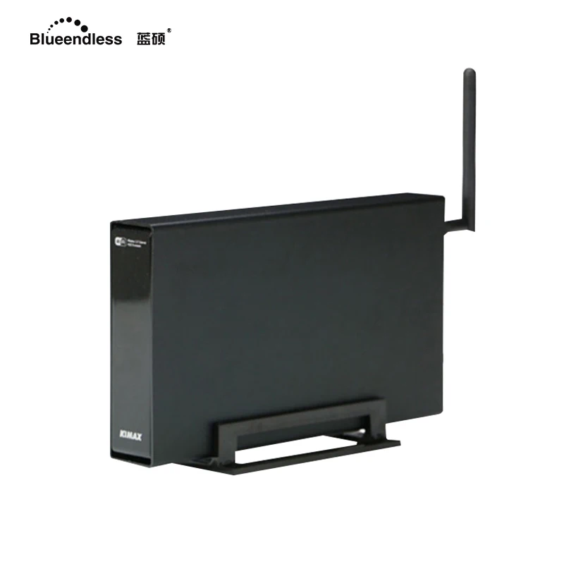 Bleendless External Hard Drive Case Wifi Antenna Aluminum 3.5 Hard Disk Sata USB HDD Enclosure Wireless Router HDD nas Caddy Box