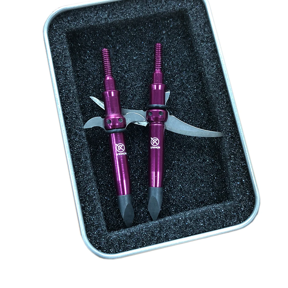 

Compound bow hunting arrow head arrows archery crossbow hunting 100 gn activity 2 big blades red free shipping