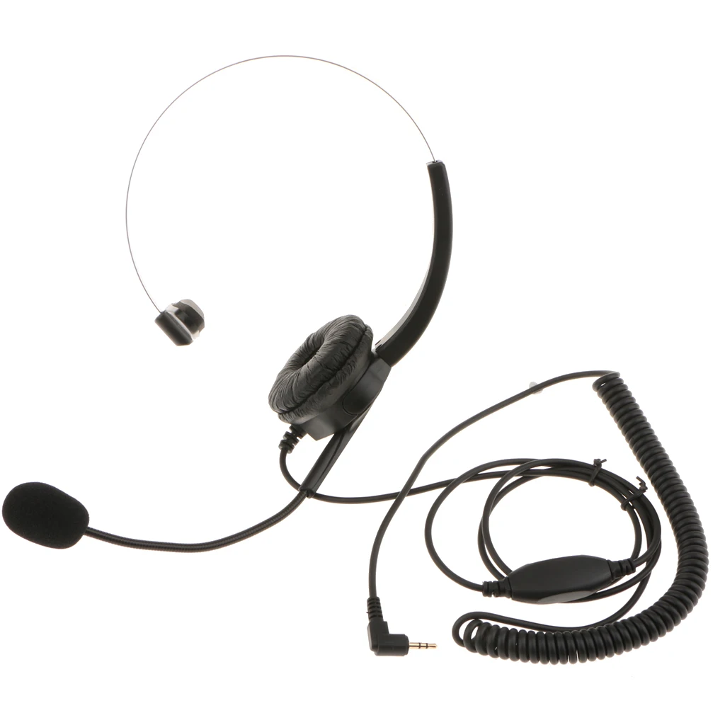2.5mm Telephone Headsets For Landline Cordless Phones Noise Cancelling