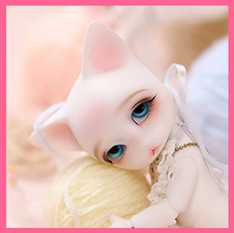 1/8 масштаб Обнаженная BJD малыш эльф кошка BB SD шарнирная кукла модельная фигурка из смолы игрушка в подарок, не включает в себя одежду, обувь, парик и другие D2785