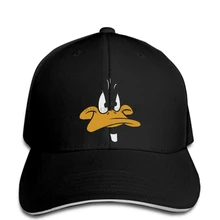 Бейсболки в стиле хип-хоп, забавная мужская шапка, кепка, черные детали о Looney ttes, мужская Кепка с изображением Даффи и утки