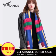 VIANOSI распродажа кашемировый шарф женский брендовый утепленный шерстяной шарф Bufandas Теплая бандана зимние шали и шарфы