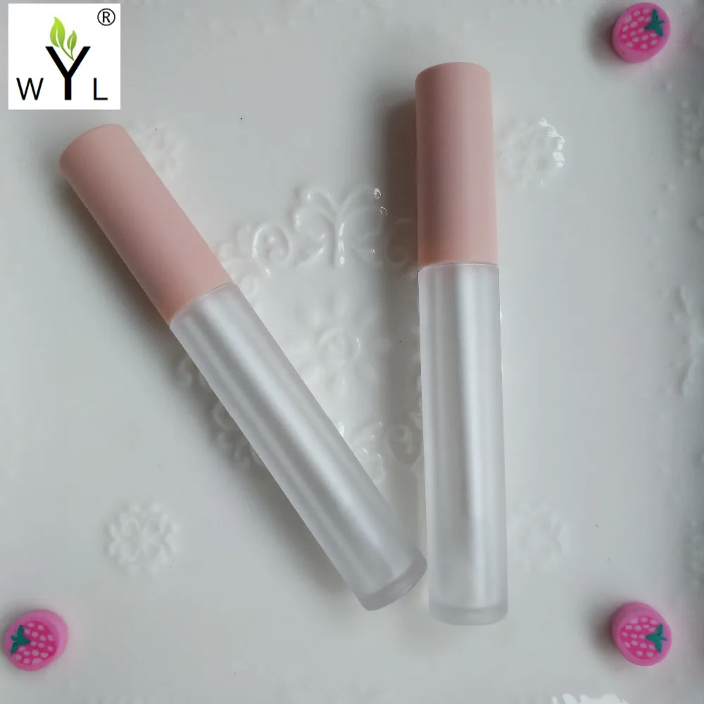 High Quality Empty pink Lipstick containers Lip plumper lipgloss tube