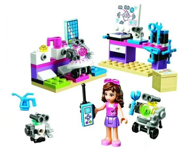 

Bela 10602 Friends Series Olivia's Creative Lab Building Block Bricks Toys Gift Children Compatible With Legoings Friends 41307