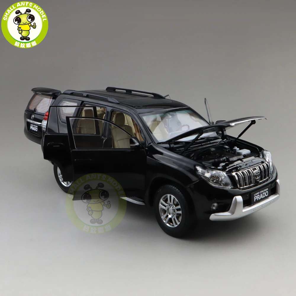 1/18 Land Cruiser Prado литая под давлением модель автомобиля SUV игрушки Детские подарки для мальчиков девочек коллекция хобби черный