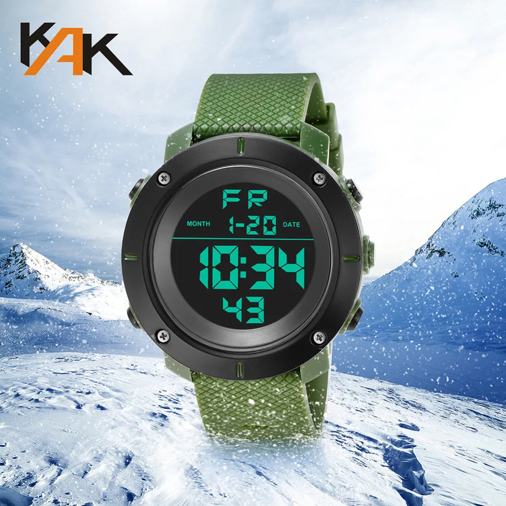 

Top Brand Men's Fashion Sport Watch Men Acrylic Waterproof Quartz Watches Male LED Analog Chronograph Clock Relogio Masculino