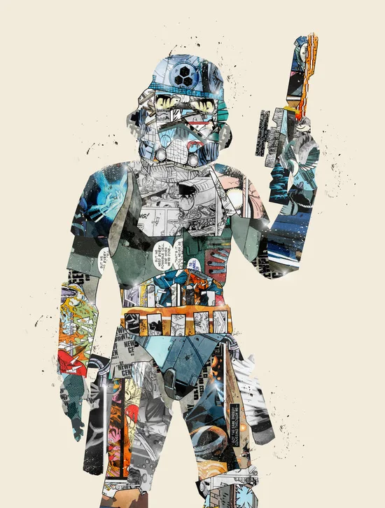 

Modern Trooper Movie Star War Poster Retro Vintage Poster Decorative DIY Wall Sticker Canvas Painting Art Home Bar Posters Decor