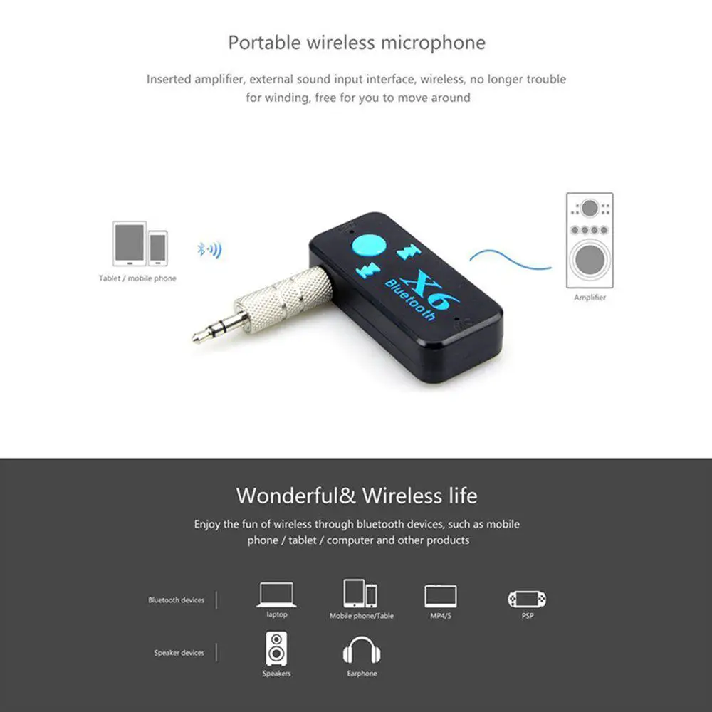 Ostart 3,5 мм Bluetooth 4,1 автомобильный комплект беспроводной Bluetooth Aux аудио музыкальный приемник Поддержка громкой связи TF карта игровой адаптер