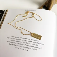 Ожерелье из стерлингового серебра 925 пробы, золотые буквы-подвески, простое модное ожерелье-чокер для женщин, ювелирные украшения, колье femme