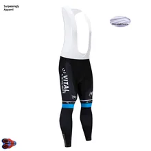UCI черный концепция Велосипедный спорт Велоспорт комбинезон зима для мужчин термопокрытие для горного велосипеда велосипед 9D гель мягкий Ciclismo Bicicleta колготки дл