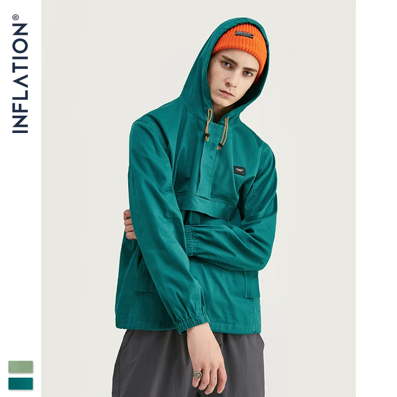 INFLATION Men Pullover Hooded Coats 2019 Autumn New Arrival Streetwear Jacket Hip Hop Pullover Autumn Men Jacket 9703W INFLATION Men Pullover Hooded Coats 2019 Autumn New Arrival Streetwear Jacket Hip Hop Pullover Autumn Men Jacket 9703W