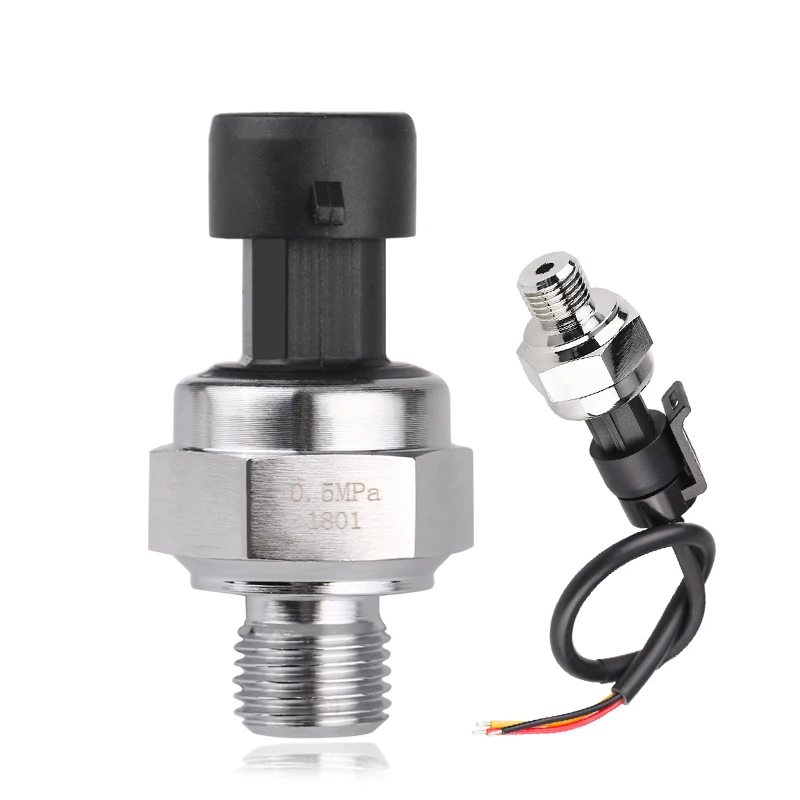 

DC 5V G1/4 Pressure Sensor Oil Fuel Air Water Pressure Transducer 0.5 MPa Pressure Sensor Transmitter