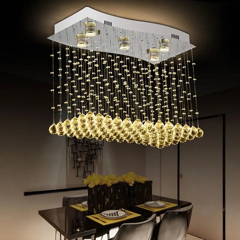 

Tubor Modern K9 luxury Crystal ceiling light For Living Room home modern Lighting Fixtures led cristal ceiling lamp AC110-220V