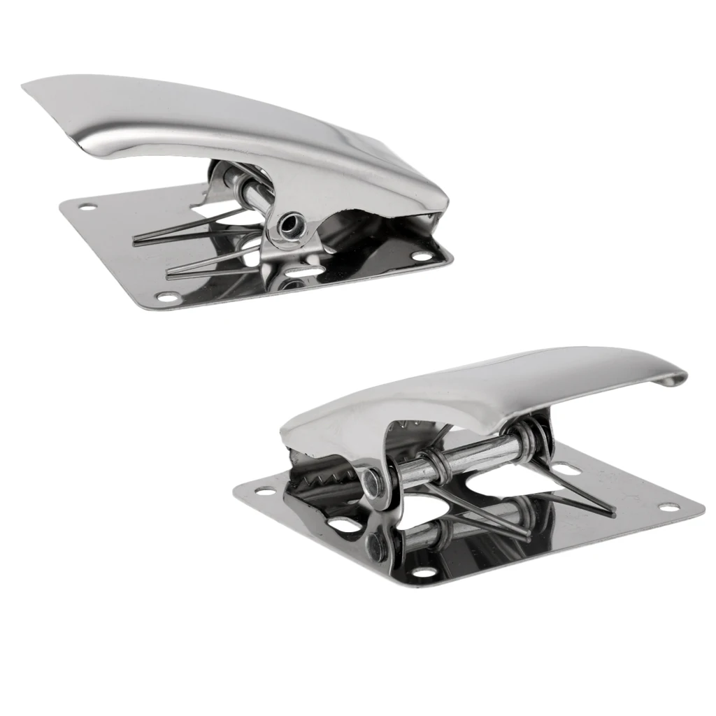 

2 Pcs Stainless Steel Safety Fish Tail Clip Corrosion Resistant Clamp Fishing Tools for Fish Cleaning Fillet Silver