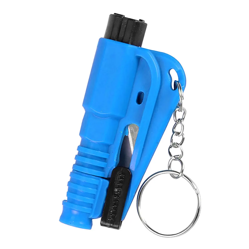 Портативный 3-в-1 для спасения инструмент энергосбережения молоток резак ремня безопасности свисток новые инструменты для транспортного средства - Цвет: Синий