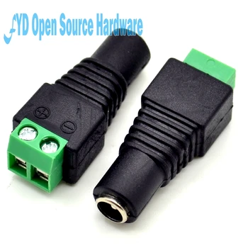 

5 x Male + 5 x Female 2.1x5.5mm DC Power Cable Jack Adapter Connector Plug Led Strip CCTV Camera Use 12V