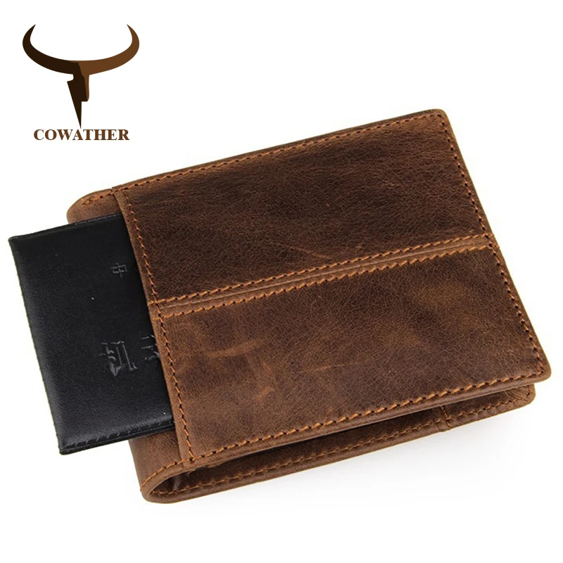 COWATHER 100% top quality cow genuine leather men wallets fashion splice purse dollar price carteira masculina original brand COWATHER 100% top quality cow genuine leather men wallets fashion splice purse dollar price carteira masculina original brand