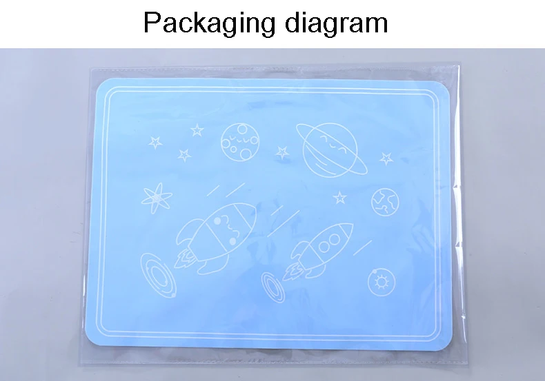 Cartoon cute silicone student children placemat 40*30 non-slip table baking products silicone placemat Kitchen Tableware Pad