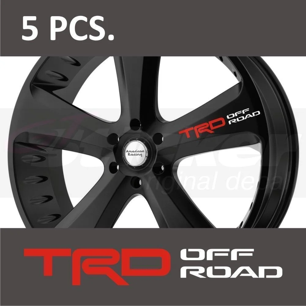

5 pcs TRD Off-Road #2 Door Handle Wheel sticker decal 10cm
