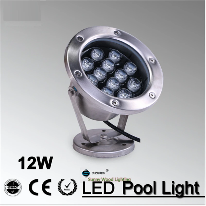 IP68 LED fuente de luz 12 Wpool luz IP68 bajo el agua, luz. piscina de luz para piscina de 12 W 12 V AC LPL-A-12W