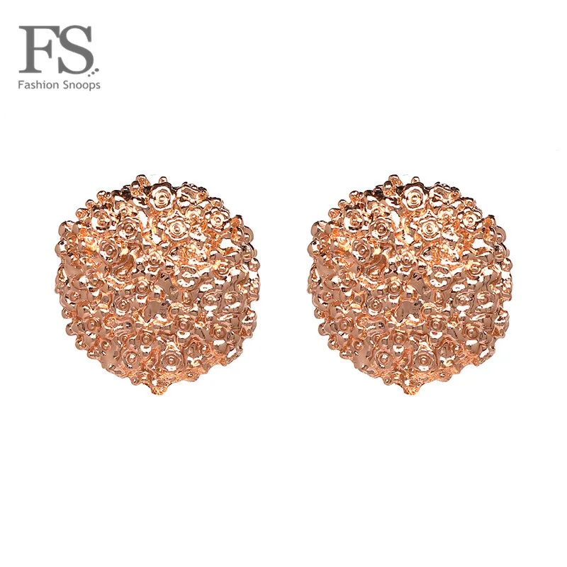 

FASHIONSNOOPS 2018 New Fashion Punk Metal Stud Earrings Women Charm Cheap Wholesale Maxi Wedding Party Earrings Pendant Jewelry