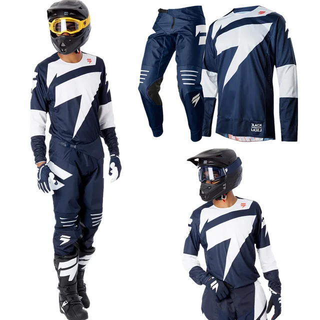 Husqvarna 2018 Black Label сдвиг Байк трикотаж и брюки Мотокросс наборы Горячие MX Костюм мото