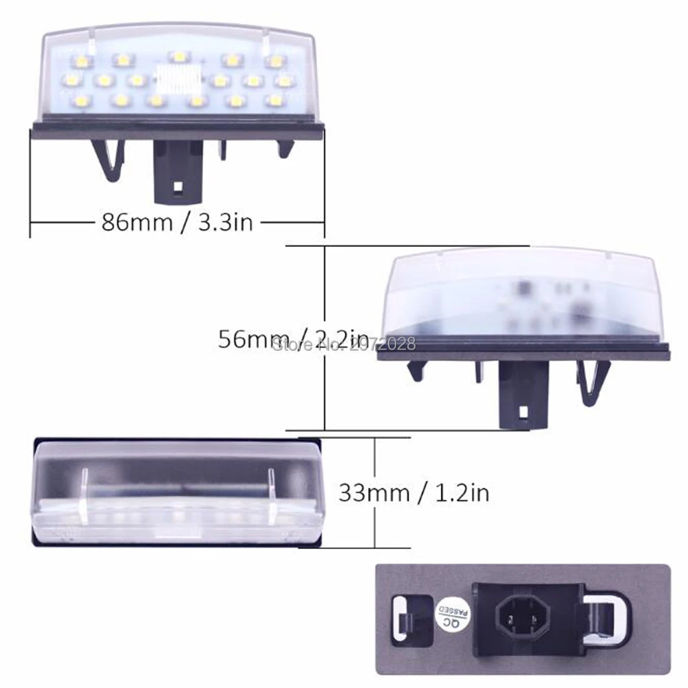 2 х без ошибок ксенон белый 18SMD светодиодный номерной знак света для Toyota Camry Aurion электронный контроллер IS300 LS430 GS430 RX330 ES300