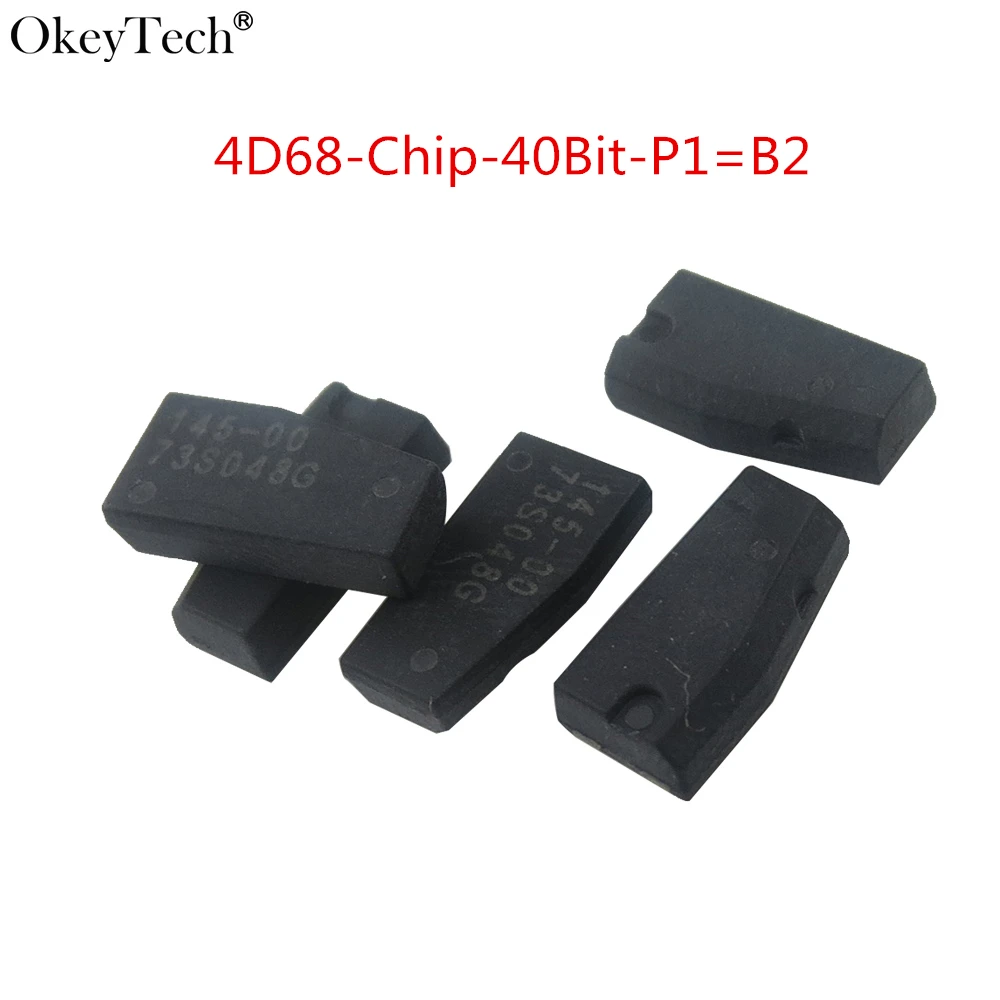 Okeytech 10 шт./лот Автомобильный ключ чип дистанционного ключа 4D68 карбоновый
