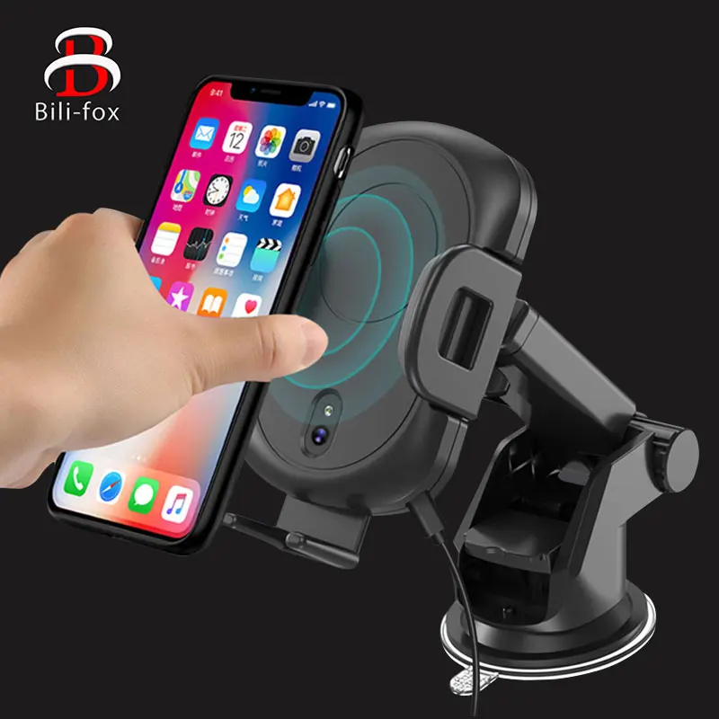 

Car Wireless Charger Holder For Phone tablet Fast Infrared Induction Sensing Bracket Multi Rechargeable Car phone Sucker Holder