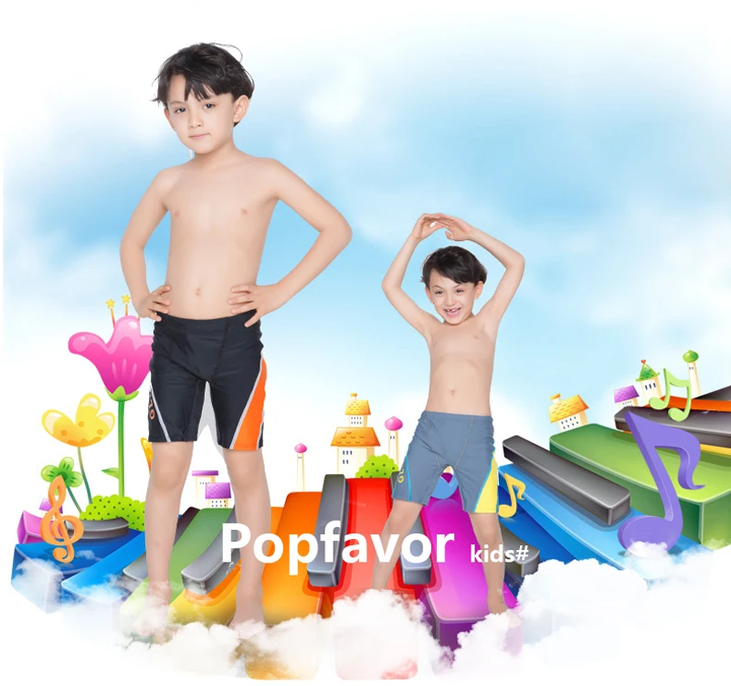 POPFAVOR/брендовые Детские Плавки; Черная детская одежда для купания; Милые плавки для мальчиков; купальный костюм; Одежда для мальчиков; Шорты для плавания
