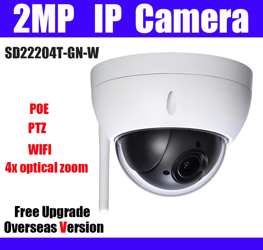 IP-камера 2 Мп с Wi-Fi 1080p Mini PTZ купольная 4-кратным оптическим зумом Беспроводная