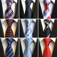 Высокое качество, модные мужские шелковые галстуки в полоску, желтые, белые, синие жаккардовые тканые галстуки для мужчин, галстуки в горошек, клетчатые Галстуки