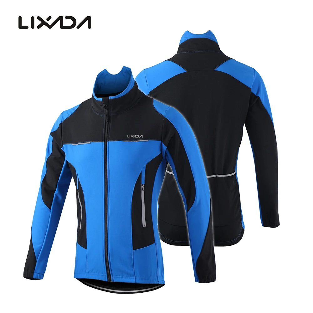 Lixada мужская куртка для велоспорта, зимняя теплая дышащая удобная куртка с длинным рукавом, водостойкая Спортивная одежда для верховой езды