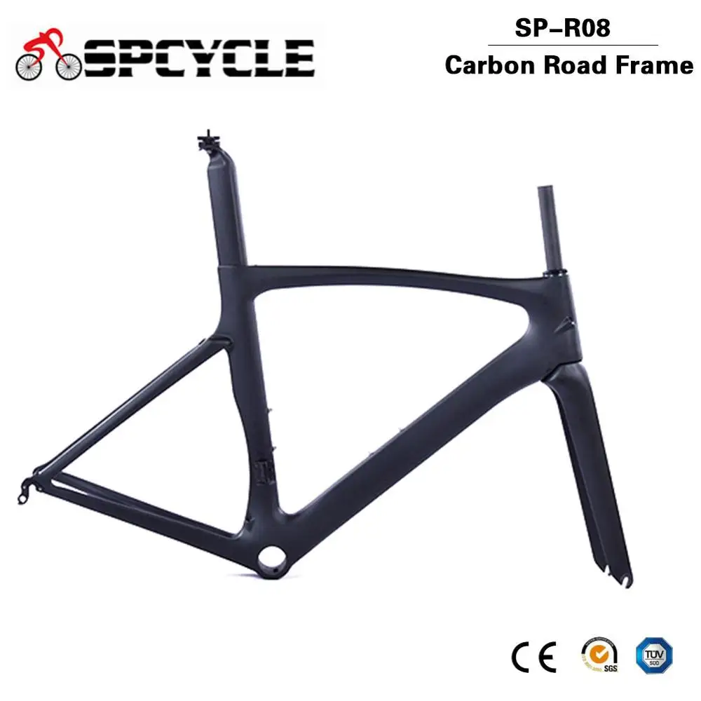 

Spcycle Ultralight Carbon Road Bike Frame T1000 Full Carbon Road Bicycle Frameset Compatible Di2 And Mechanical 2 Year Warranty