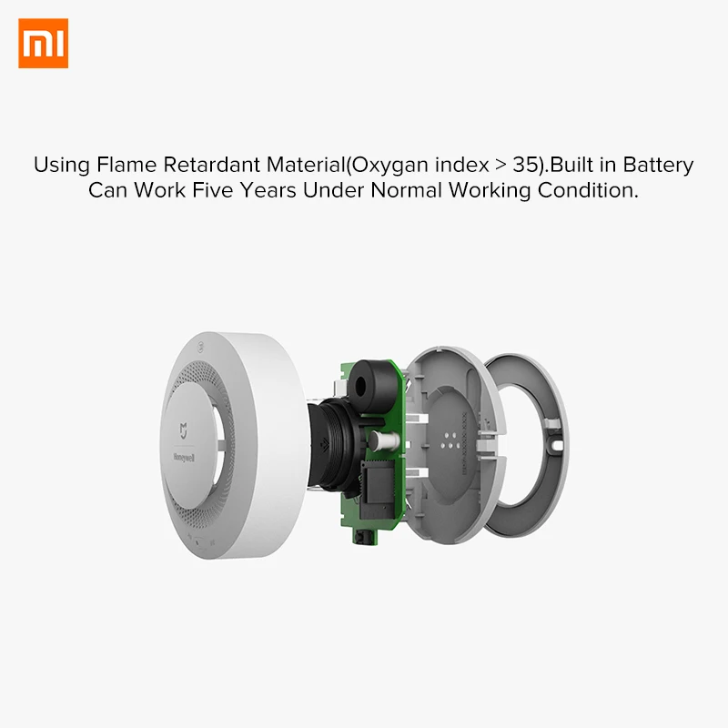 Xiaomi Mijia Honeywell детектор пожарной сигнализации Приложение датчик дистанционного управления монитор система безопасности для дома и офиса