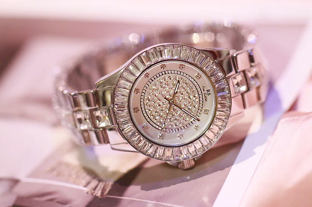 Часы для влюбленных, креативные женские часы, браслет из нержавеющей стали, бриллиантовый кристалл, циферблат, Qaurtz, женские часы, relogio feminino