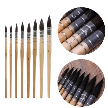

Handmade Squirrel's Hair Artist Watercolor Paint Brush For Watercolor Art Supply