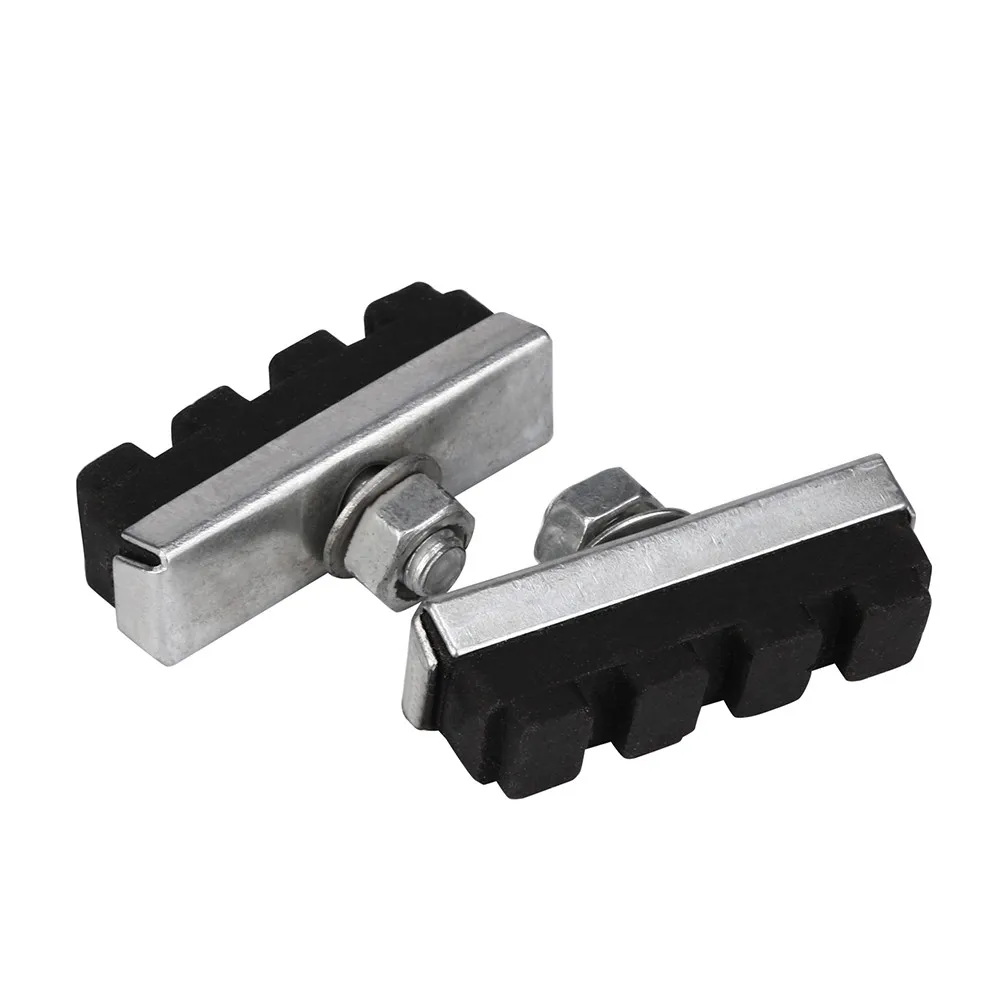 2019 2pc Durable Bicycle Cycling Bike V Brake Holder Pads Shoes Blocks Black camping ciclismo Sports Outdoor Accessories *30