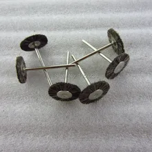 100 шт./пакет, коричневый щетиной, ювелирные изделия и стоматологических шлифовальные щетки, мини-щетки для полировки, установленный отделочные кисть