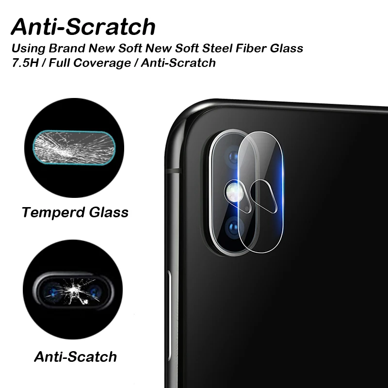 Защитный чехол для объектива камеры iPhone X XS xr xs max 10 8 7 Plus Samsung Galaxy Note S9 S8 S7 Edge
