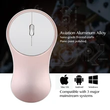 2,4 ГГц мини беспроводная мышь Бесшумная компактная беззвучная оптическая мышь с Nano USB Приемником Для ноутбуков ПК и Mac(розовое золото