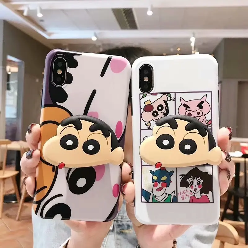 

Crayon Shinchan Case For iPhone XS MAX XR Case Silicone Cartoon Crayon Soft TPU Case For iPhone 11 Case6 6S 7 8 Plu cover case
