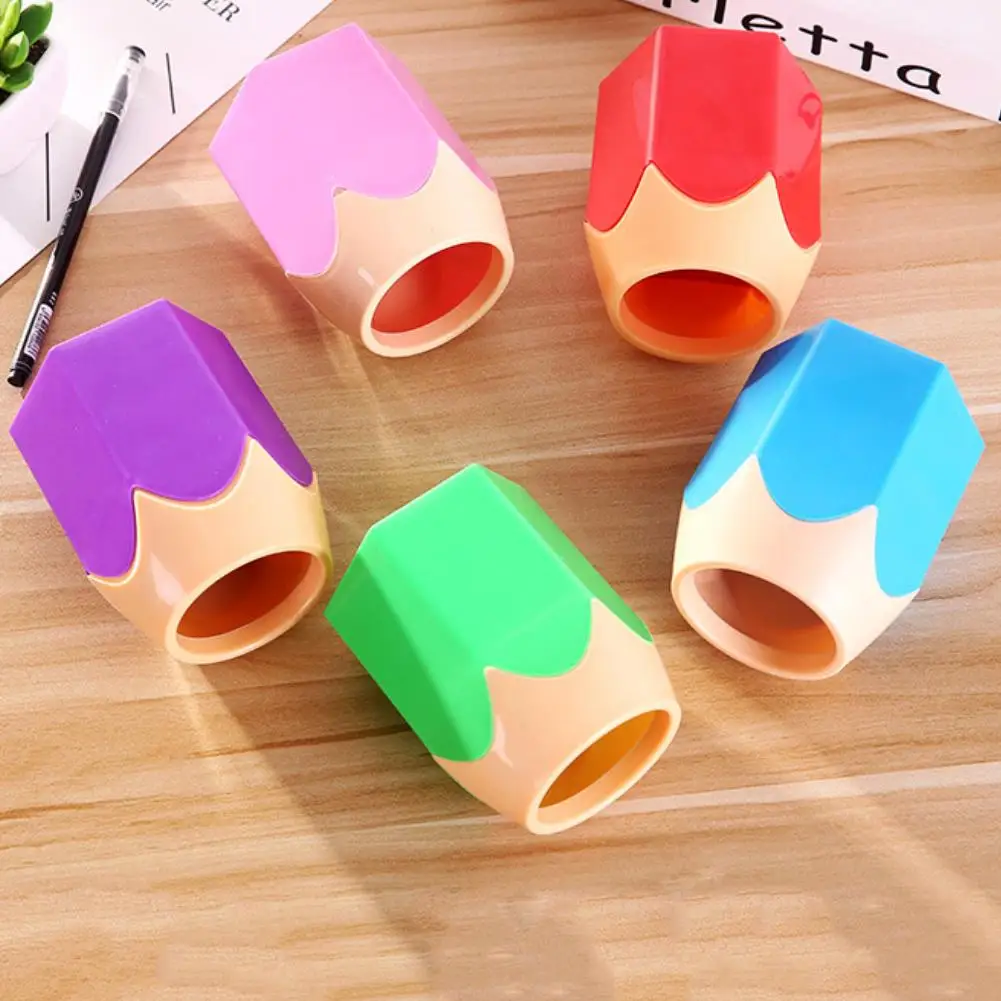 

Lovely Color-blocking Desktop Pen Holder Home Makeup Brush Storage Box Container hot