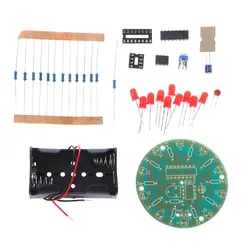 Электроника 4017 проточной водой света DIY Kit NE555 Светодиодный лампа Training