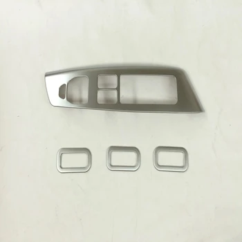 

Car-Styling ABS Chrome Car-Covers Window Switch Panel Cover Sticker Decoration For Hyundai IX35 Internal Accessories Car Styling