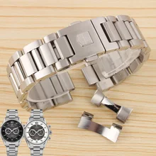 BRETA 22mm argent montre accessoires pour HEUER AQUARACER | CARRERA montre bracelet de bracelet en acier inoxydable bracelet hommes