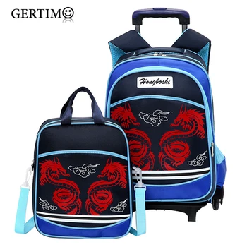 

Children Wheeled Schoolbag Kids Travel Backpacks with Wheel Trolley Luggage Bag for Boys Girls Backpacks;Mochila Infantil Bolsas