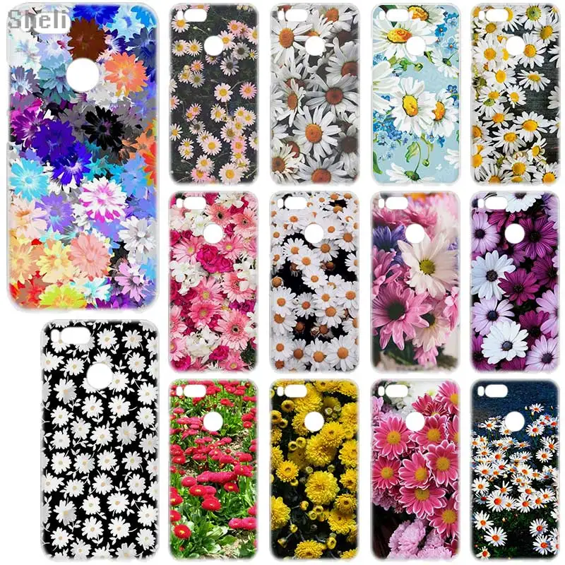 

Sheli Flowers Daisy Hard phone case for Xiaomi 5X A1 redmi note 4x 5A 5 pro redmi 4a 4x 5a 5plus 6a 6pro 9 8 Note7