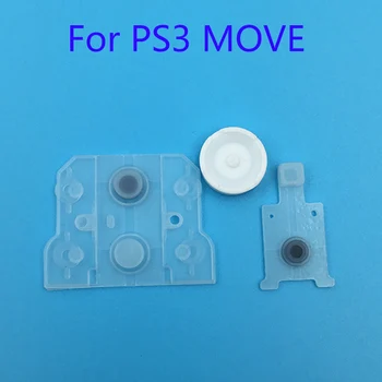 

2Sets For Sony Play Station 3 PS3 Move Controller Silicone conductive Rubber Button Pad Set For PS4 VR