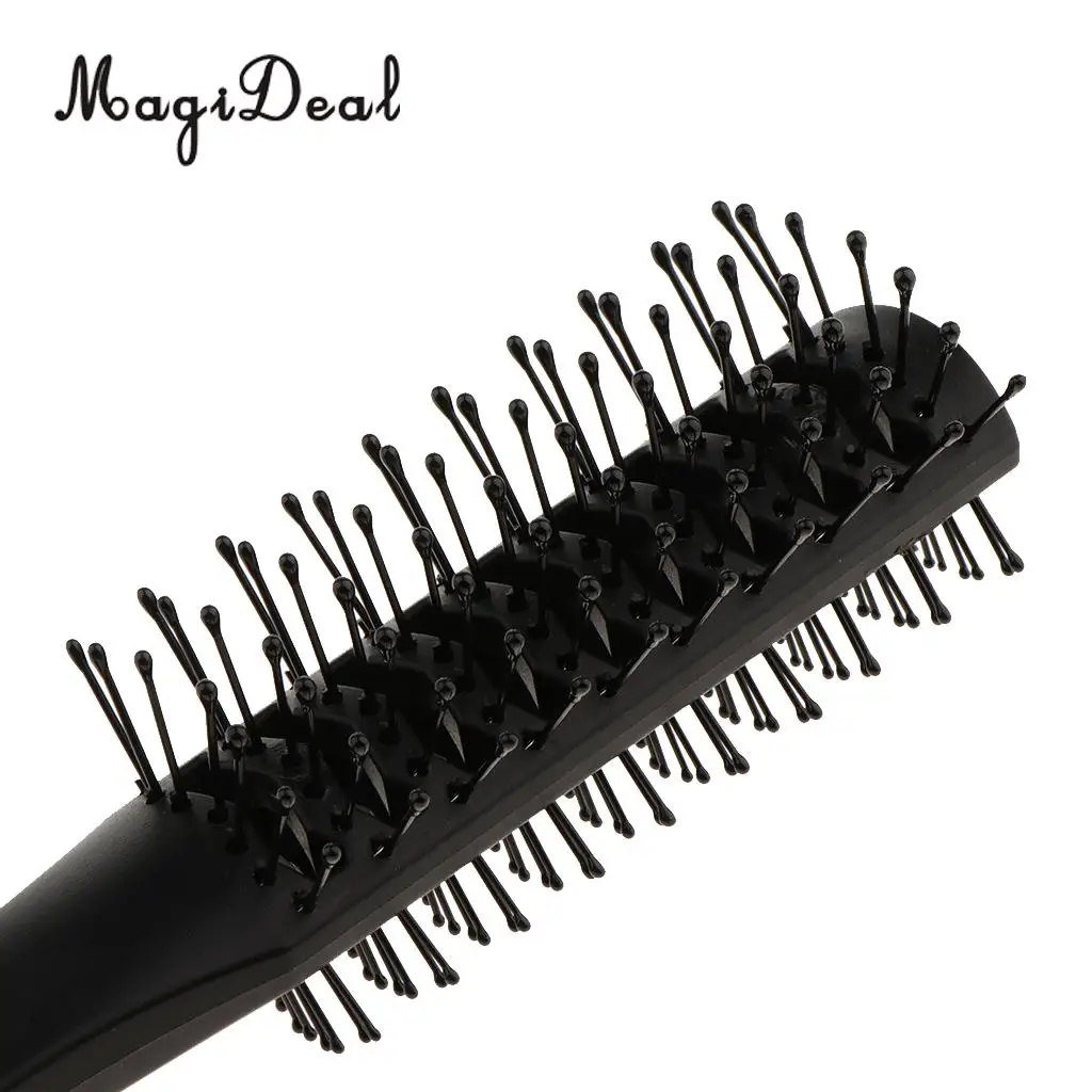 Plastic Dual Side Anti-static Long Curling Hair Roller Brush Hairbrush Comb  Delicate Dual Dide Head Gear